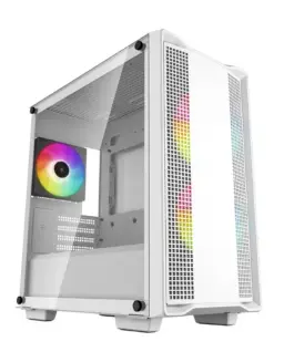 DeepCool кутия Case mATX - CC360 A-RGB White