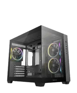 DeepCool кутия Case mATX - CG330 3F - 3 ARGB Fans