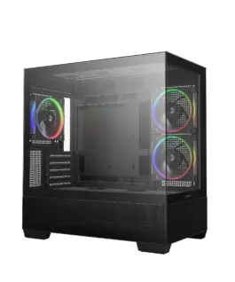 Alternative view of DeepCool кутия Case ATX - CG380 3F - 3 ARGB Fans, USB-C