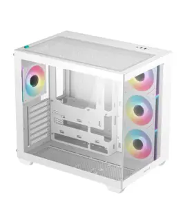 Alternative view of DeepCool кутия Case ATX - CG530 4F White - 4 ARGB Fans