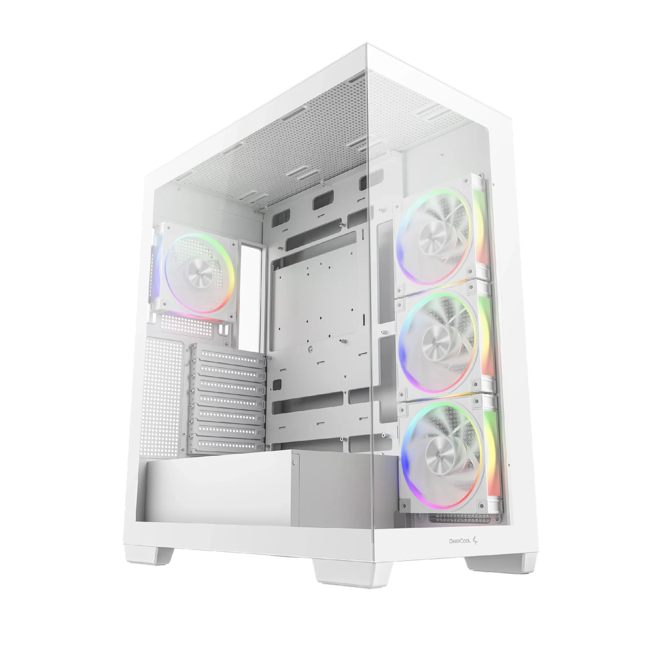 DeepCool кутия Case ATX - CG580 4F WH V2