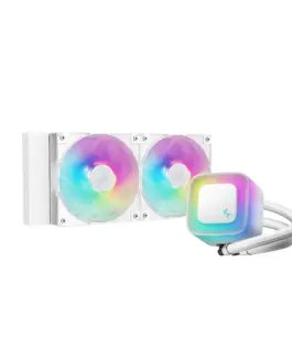 DeepCool водно охлаждане Water Cooling LE240 V2 WH - Addressable RGB - LGA1851/AM5