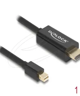 Alternative view of Delock Кабел пасивен mini DisplayPort 1.1 към HDMI, 1 m