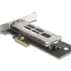 Вътрешна тава Delock PCI Express Card за 1 x M.2 NVMe SSD - Low Profile Form Factor