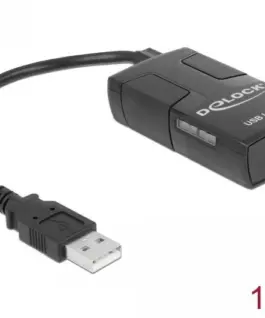 Адаптер Delock USB Isolator with 5 kV Isolation 1 x USB 1.1 type-A male (host) 1 x USB 1.1 type-A female (device 1 x DC