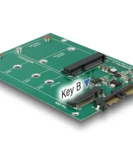 Конвертор Delock SATA 22 pin > 1 x M.2 + 1 x mSATA
