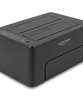 Alternative view of Външна докинг станция Delock, За 2 x SATA HDD / SSD, USB-C