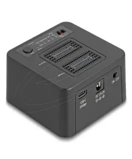 Delock M.2 Докинг станция за 2 x M.2 NVMe клониранеизтриване до 20 Gbps USB-C