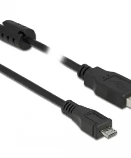 Alternative view of Кабел DeLock, USB-A мъжко - MicroUSB-B мъжко, USB 2.0, 1 м, Черен