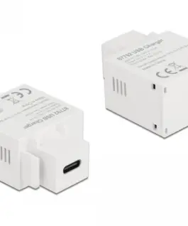 Alternative view of Модул Delock, USB-C порт за зареждане, За монтаж на панел Keystone