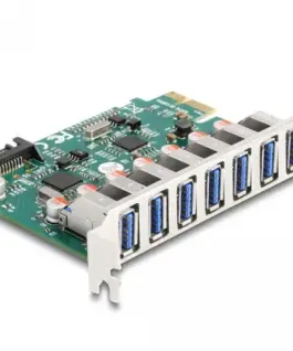Карта PCI Express x1 Delock към 7 x external USB 5 Gbps Type-A