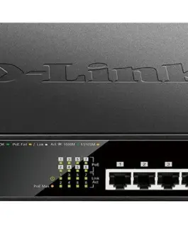 Суич D-Link DGS-1008MP 8 портов PoE 10/100/1000 Gigabit неуправляем десктоп