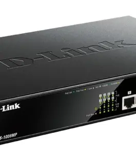 Alternative view of Суич D-Link DGS-1008MP, 8 портов PoE 10/100/1000 Gigabit, неуправляем десктоп суич