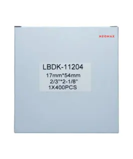 ЛЕНТА ЗА ЕТИКЕТНИ ПРИНТЕРИ BROTHER ТИП QL - MULTI PURPOSE LABEL - 17 mm x 54 mm x 400 - DK11204 (DK-11204) - PN LB-11204