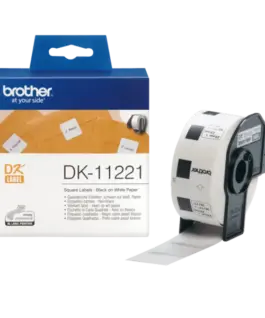 ЛЕНТА ЗА ЕТИКЕТНИ ПРИНТЕРИ BROTHER ТИП DK - SQUARE PAPER LABEL - 23 mm x 23 mm x 1000 - PN DK-11221