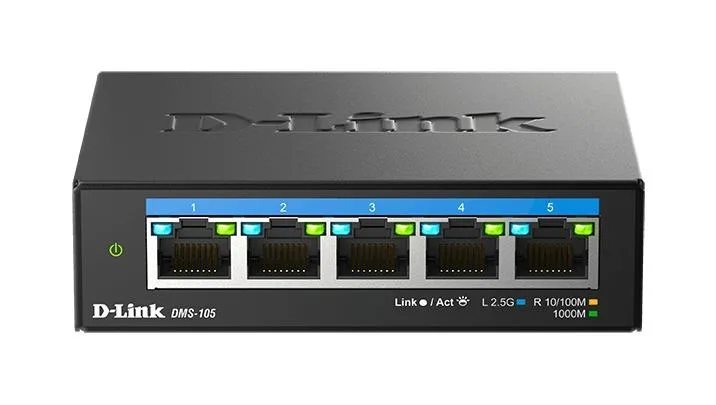 Суич D-Link DMS-105/E 5 портов 2.5G Multi-Gigabit