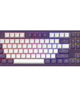 Геймърскa механична клавиатура Dark Project ALU87A Violet RGB - TKL
