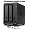Мрежов сторидж NAS Synology DS725+ за 2 диска 3.5"/2.5" 2 x M.2 NVMe