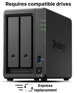 Мрежов сторидж NAS Synology DS725+ за 2 диска 3.5"/2.5" 2 x M.2 NVMe