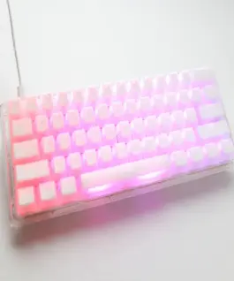 Alternative view of Ducky професионална геймърска механична клавиатура Professional Gaming Mechanical Keyboard One 3 Mini Aura White -  Cherry MX RGB Brown [Tactile]