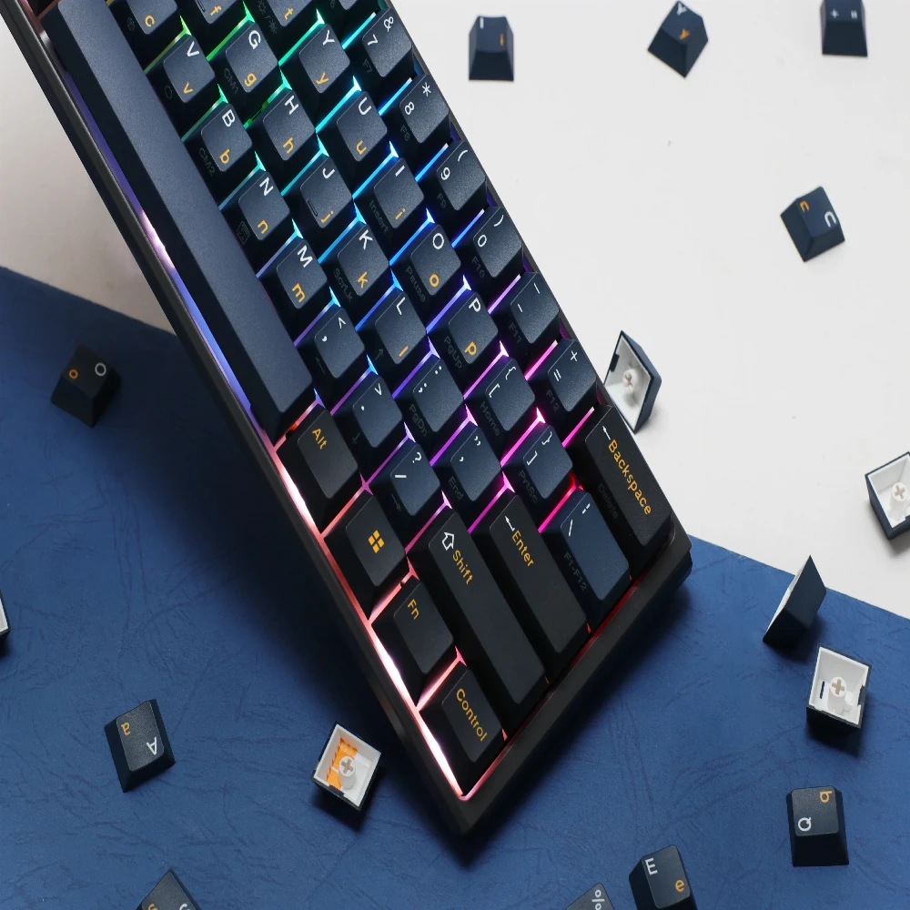 Ducky професионална геймърска механична клавиатура Professional Gaming Mechanical Keyboard One 3 Pro Mini Nazca Line - 8K, Cherry MX2A RGB Red [Linear] - Image 4