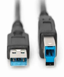 Alternative view of КАБЕЛ USB DIGITUS - USB-A to USB-B - 1,8 m - Black - PN DB-300115-018-S