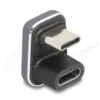 Delock Адаптер USB-C мъжко към женско USB-C под 180° 40 Gbps PD 3.1 240 W U-образен 8K 60 Hz
