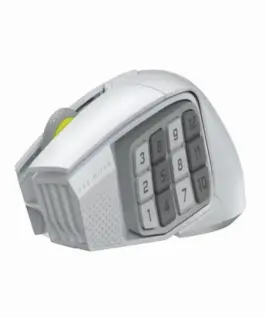 Геймърскa оптична мишка CORSAIR SCIMITAR ELITE WIRELESS SE White