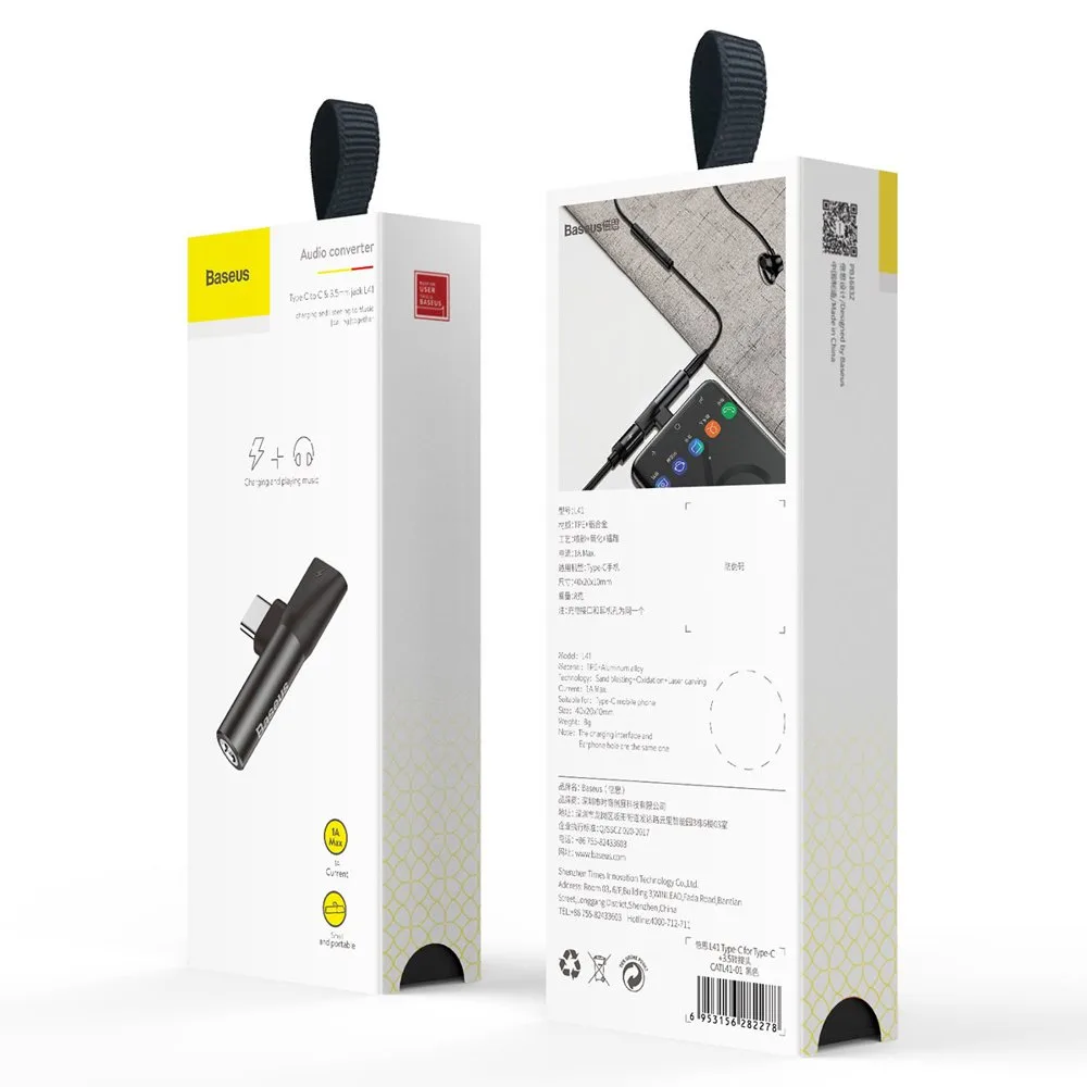 Адаптер Baseus CATL41-01 USB-C към 3.5 мм - Image 25