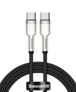 Кабел Baseus Cafule Series Type-C към Type-C 100W 1м черен