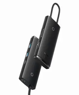 USB хъб Baseus Lite Type-C с 2x USB 3.0/USB Type-C PD/HDMI 1.4/ SD/TF порта