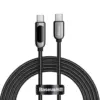 Кабел Baseus CATSK-C01 USB Type-C към USB Type-C с дисплей 100W 20V/5A 2м