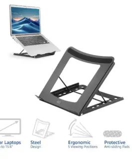 Alternative view of Сгъваема стойка за лаптоп ACT AC8145, 5 позиции, Черен