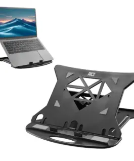 Alternative view of Сгъваема лека поставка за лаптоп ACT AC8150, 7 позиции, Черен
