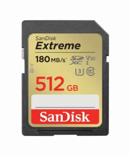 Карта памет SANDISK Extreme SDXC 512GB UHS-I Class 10 U3 V30