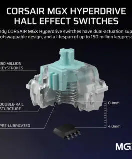 Геймърскa механична клавиатура Corsair Vanguard Pro 96 Hall Effect - Hyperdrive
