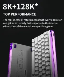 Madlions професионална геймърска механична клавиатура Professional Gaming Mechanical Keyboard NANO 68 WH – 8K
