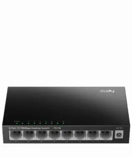 Суич Cudy FS108 8-портов 10/100 Mbps RJ 45 Метален корпус Черен