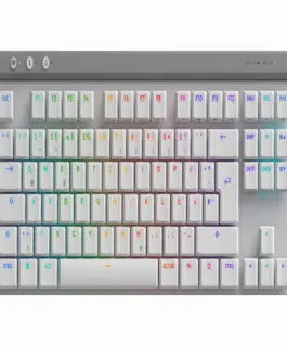 Безжична геймърска клавиатура Logitech G515 Lightspeed TKL White