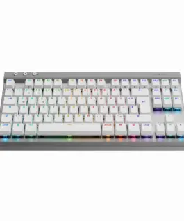 Alternative view of Безжична геймърска клавиатура Logitech G515 Lightspeed TKL White