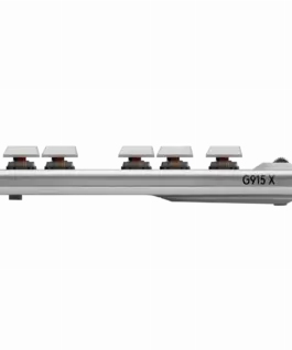 Безжична геймърска механична клавиатура Logitech G915X White Lightspeed TKL - GL