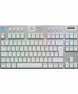 Безжична геймърска механична клавиатура Logitech G915X White Lightspeed TKL - GL Tactile