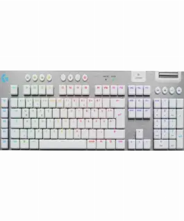 Безжична геймърска механична клавиатура Logitech G915X White Lightspeed - GL Tactile
