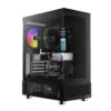 Gamdias кутия Case ATX - ATLAS E1 - 3 x 120 mm A-RGB Digital Display Tempered Glass