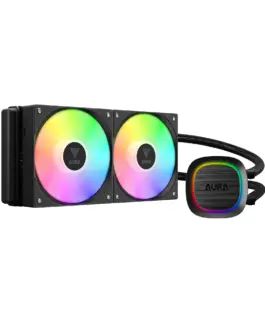 Gamdias водно охлаждане Water Cooling 240mm - AURA GL240 v2 - aRGB