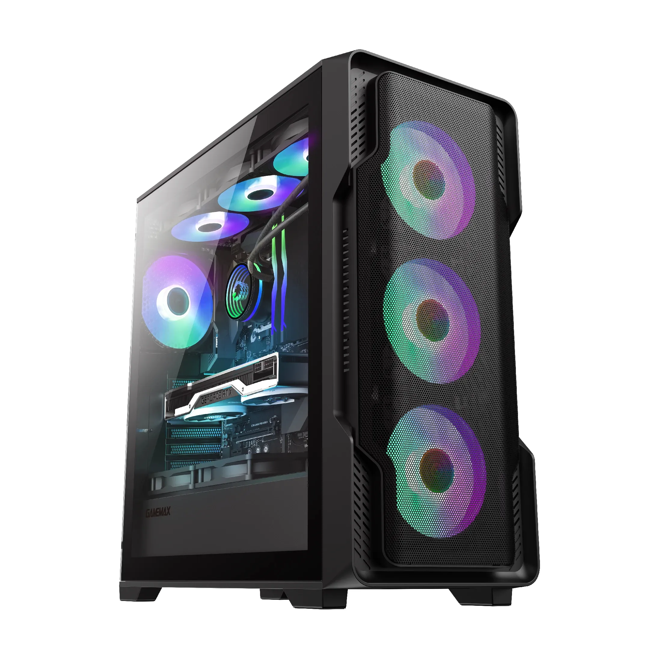 Gamemax кутия Case EATX - SIEGE Black - Addressable RGB
