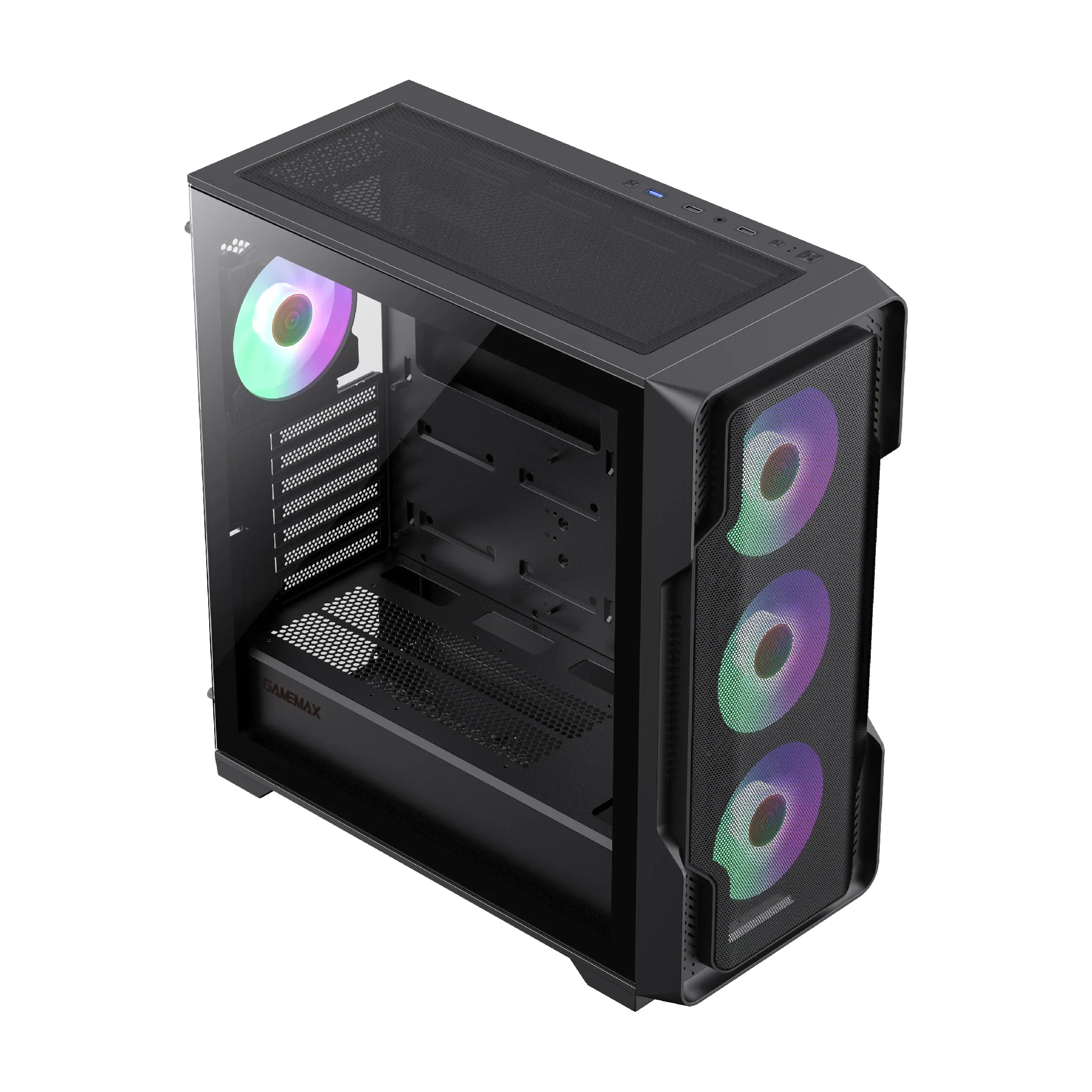 Gamemax кутия Case EATX - SIEGE Black - Addressable RGB - Image 80