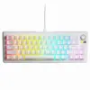 Геймърска механична клавиатура Glorious GMMK 3 65% White - Fox Linear