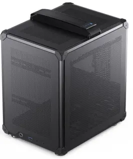 Alternative view of Кутия за компютър Jonsbo C6 Mesh, mATX, Black