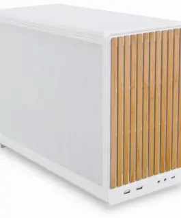 Alternative view of Кутия за компютър Lian Li DAN A3-mATX Wood Edition White - Micro Tower